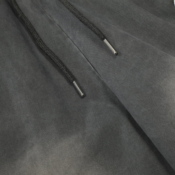 Casual Wide Leg Cargo Pants Striped Elastic Waistband
