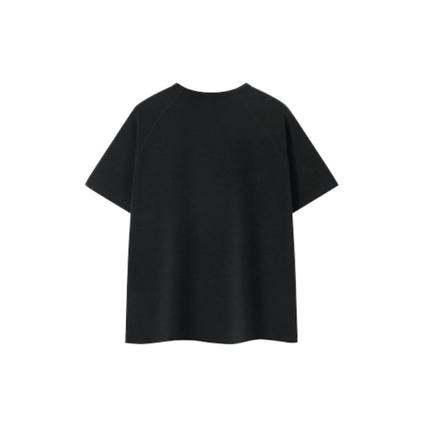 Heavyweight Ladder Cotton Raglan Sleeve Textured Oversized T-Shirt
