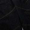 Wide Leg High Waisted Dark Denim Jeans Button Detail