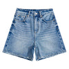Relaxed Fit Whisker Denim Shorts