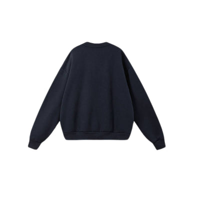 Heavyweight Fleece Boxy Drop ShoulderCrew Neck Sweatshirt