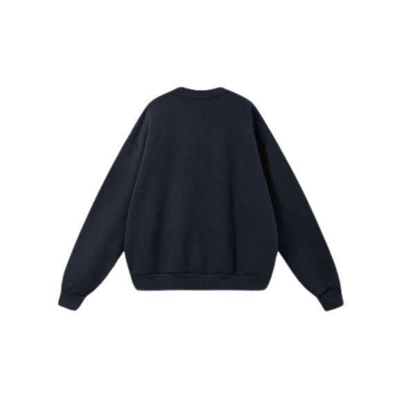 Heavyweight Fleece Boxy Drop Shoulder  Crew Neck Sweatshirt