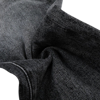 Vintage Washed Black Flared Denim Jeans