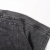 Structural Panels Sleeve Zipper Vintage Washed Short Sleeve Tee