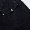 High Waisted Relaxed Fit Button Fly Vintage Blue Jeans