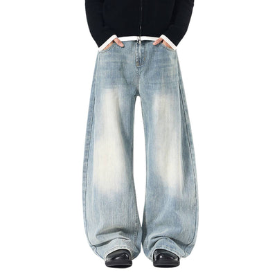 Vintage Fade Sculptural Barrel Leg Denim Jeans