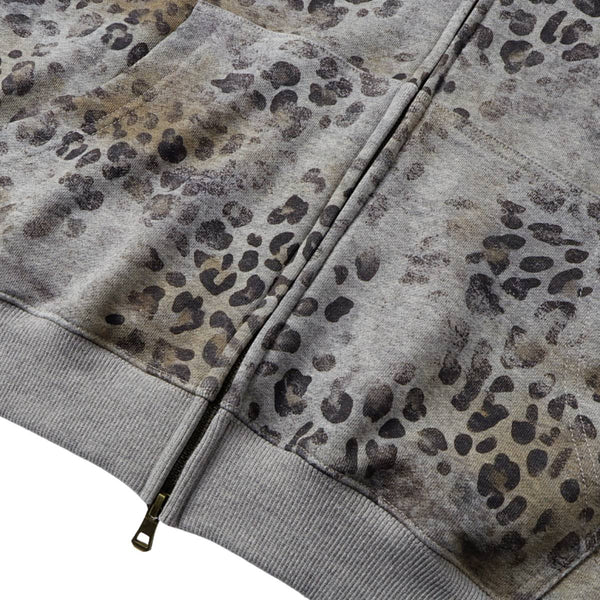 Heavyweight Leopard Camo Zip Hoodie
