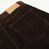 Dark Brown Wide Leg Relaxed Corduroy Pants