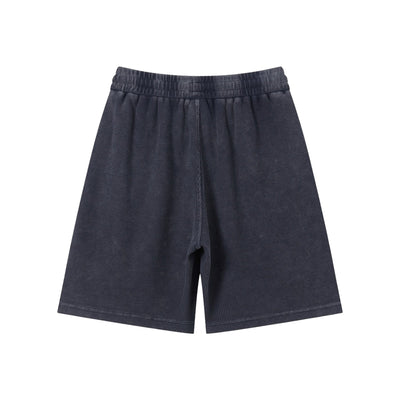 Men’s Vintage Wash Loose Fit Snowflake Waffle Shorts