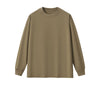 Solid Loose Fit Long-Sleeve Cotton T-Shirt 9.15oz