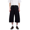 Patchwork Wide-Leg Cropped Denim Jeans
