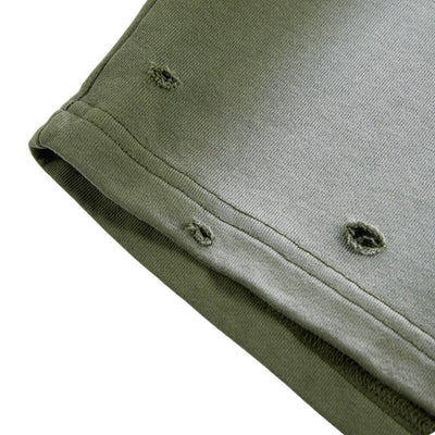 Distressed Spray Dyed Heavyweight Terry Sweat Shorts