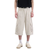 High-Waist Multi-Pocket Cargo Bermuda Shorts