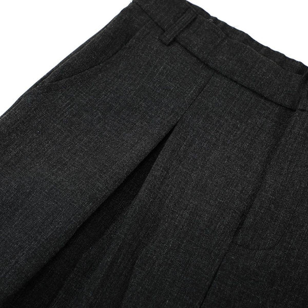 Vintage Draped Pleated Bermuda Shorts