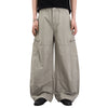 Washed Wrinkled Barrel with Zipper Pockets Cargo Pants