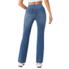 Vintage Washed High Waist Straight Leg Jeans