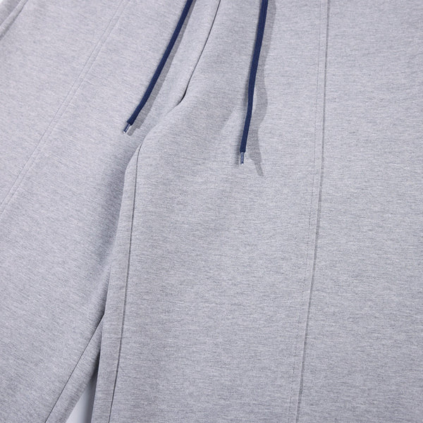 Relaxed Streetwear Deconstructed Curved Blade Joggers