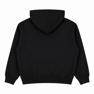 Boxy Cropped 340G Thermal Fleece Zip Hoodie