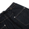 Men's Original Denim Loose Wide-Leg Straight Pants with Contrast Stitching