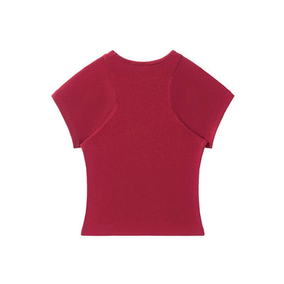 Academia Style Soft Daily Wear Stretch Tee