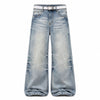 Vintage Washed Wide Leg Bootcut Denim Jeans