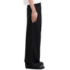 Raw Yellow-Stitch Wide-Leg Curved Baggy Denim Pants