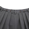 Vintage Pleated Wide Leg Cropped Trousers