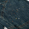 Paint Splatter American High Street Wide Denim