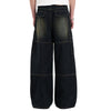 Washed Structured Heavy-Duty Straight-Leg Carpenter Jeans