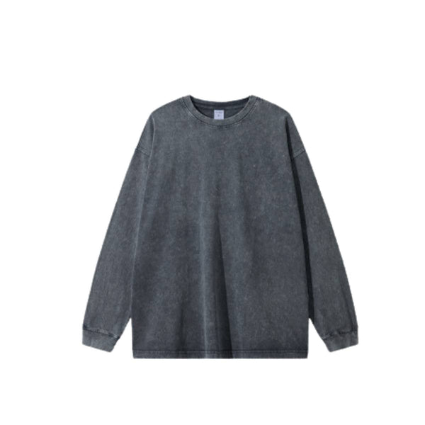 Vintage Tie-Dye Heavy Cotton Long-Sleeve T-Shirt 275gsm