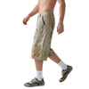 Vintage Mud-Washed Denim Texture Bermuda Shorts