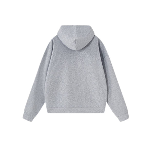 Vintage Boxy Full Zip Hooded Sweatshirt