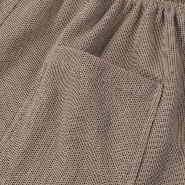 Premium Waffle Knit Side-Slit Shorts