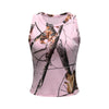Womens Pink Camo Sleeveless Casual Sport Tank