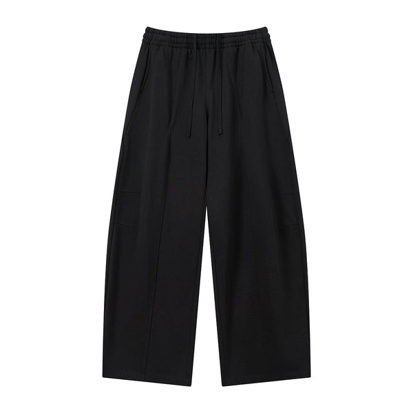 Minimalist Wide-Leg Elastic Waist Pants