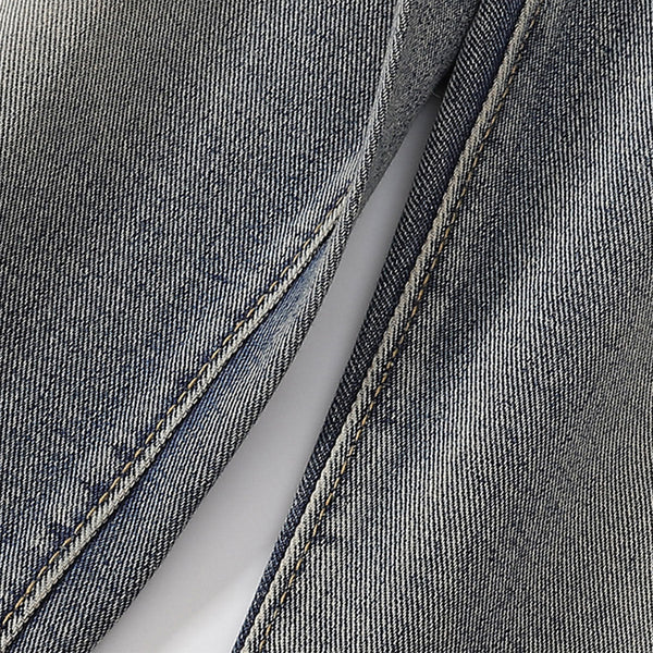 Distressed Patched Star Detail Jeans