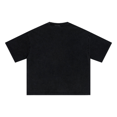 Oversized Vintage Wash Cotton Tee Shirt