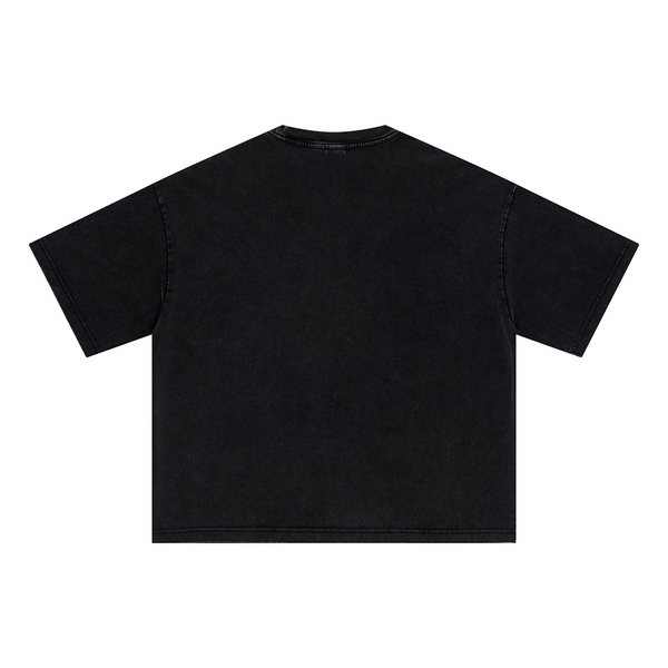 Oversized Vintage Wash Cotton Tee Shirt