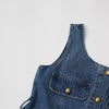Belted Flared Denim Mini Dress