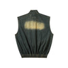 Vintage  Wash Sleeveless Bomber Vest