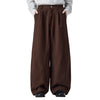Relaxed Fit Wide Leg Casual Pants