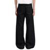 Raw Yellow-Stitch Wide-Leg Curved Baggy Denim Pants