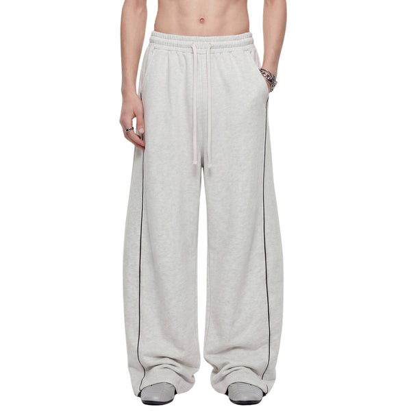 Colorblock Seam Detail Curved Leg Pants