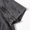 Structural Panels Sleeve Zipper Vintage Washed Short Sleeve Tee