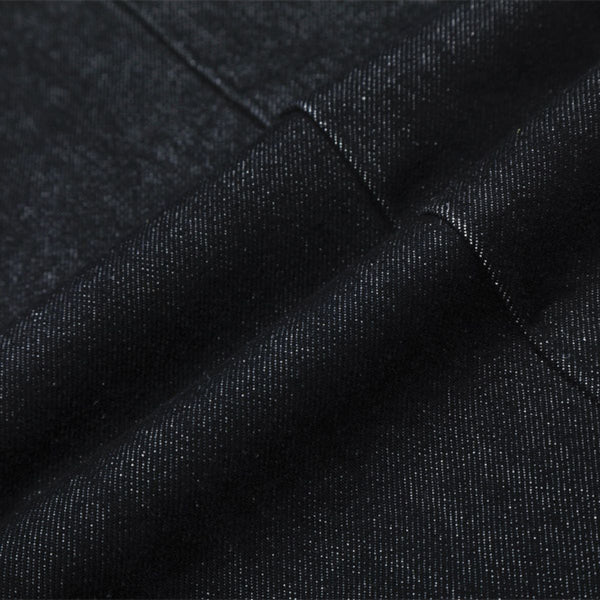 Men's Original Denim Loose Wide-Leg Straight Pants with Contrast Stitching