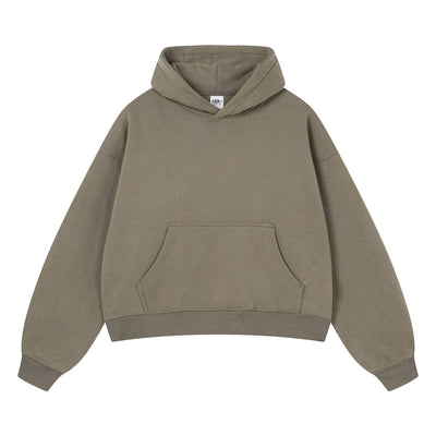 Vintage Acid Washed Thick Hooded Sweatshirt