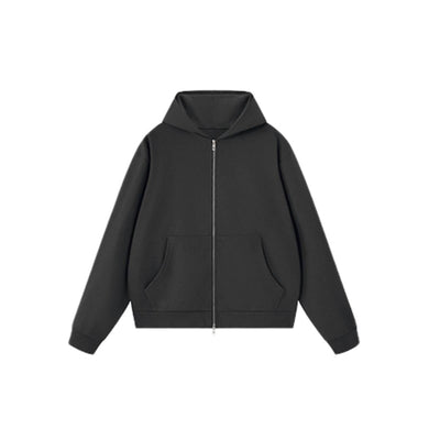 Vintage Boxy Full Zip Hooded Sweatshirt