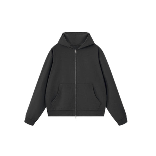 Vintage Boxy Full Zip Hooded Sweatshirt