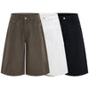 Retro Washed Baggy Straight-Leg Bermuda Shorts