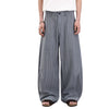 Vintage American Stripe Wide-Leg Curved Trousers